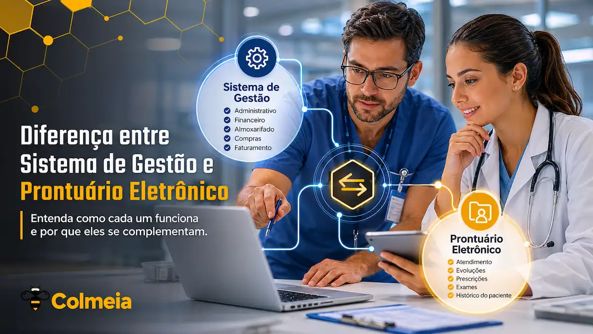 diferença entre sistema de gestão e prontuário eletrônico