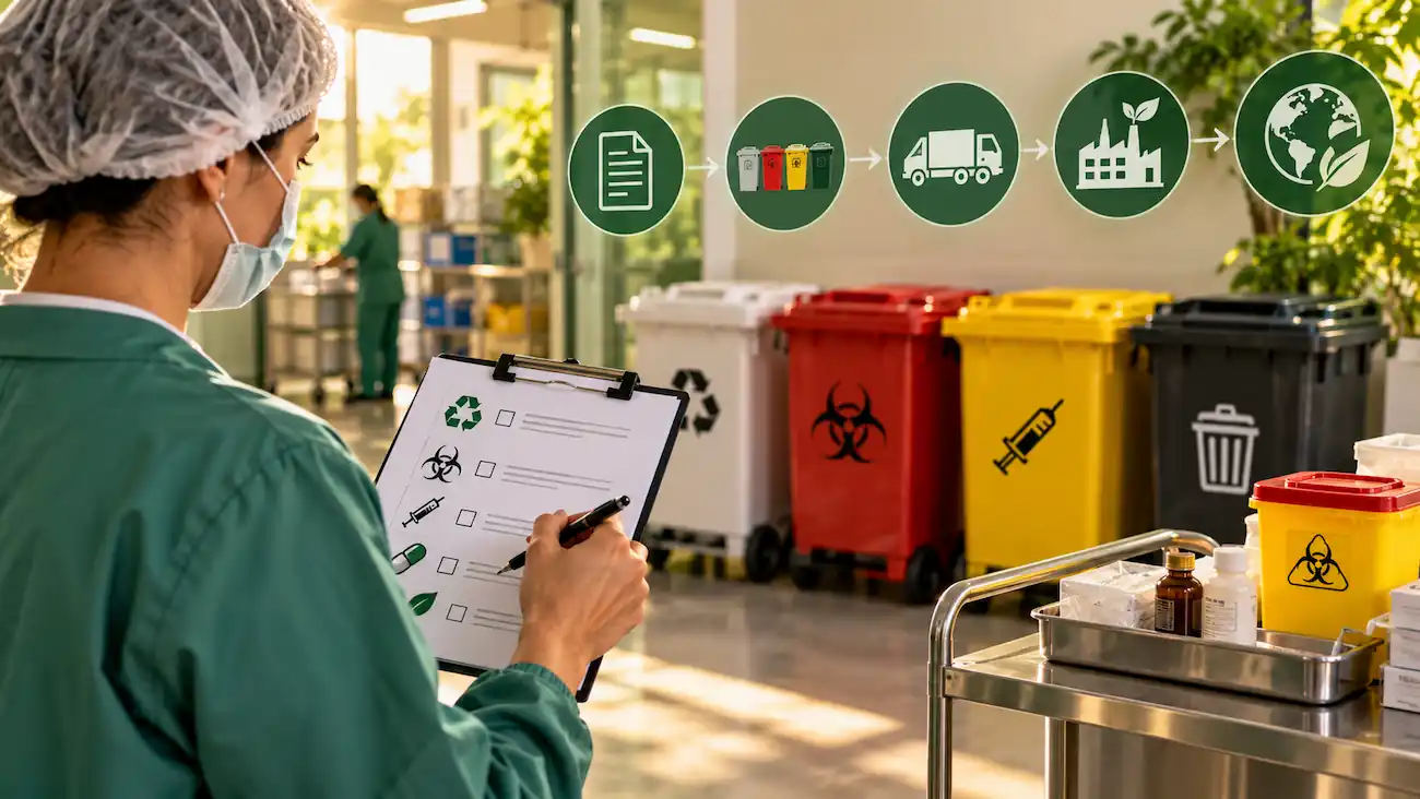 Plano de gerenciamento de resíduos sólidos para hospitais e clínicas